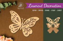 Butterfly Laser Cut Decoration SVG Product Image 1