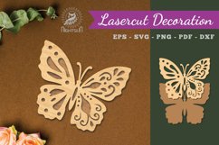 Butterfly Laser Cut Decoration SVG Product Image 1