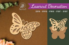 Butterfly Laser Cut Decoration SVG Product Image 1