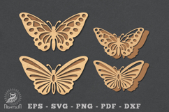 Butterfly Laser Cut Decoration SVG Product Image 1