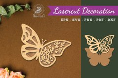 Butterfly Laser Cut Decoration SVG Product Image 1