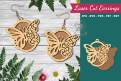Butterfly Laser Cut Earrings Product Image 1