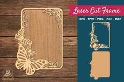 Butterfly Laser Cut Frame SVG 1 Product Image 1