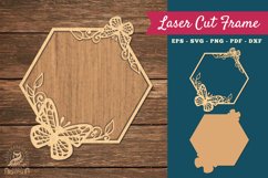 Butterfly Laser Cut Frame SVG 2 Product Image 1