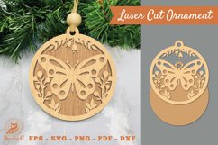 Butterfly Laser Cut Ornament SVG 1 Product Image 1