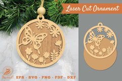 Butterfly Laser Cut Ornament SVG 2 Product Image 1