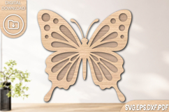 Butterfly Laser Cut SVG Design Product Image 1