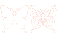 Butterfly Laser Cut SVG Design Product Image 3