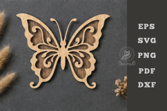 Butterfly Lasercut Decoration SVG Product Image 1