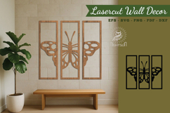 Butterfly Lasercut Wall Decor SVG Product Image 1
