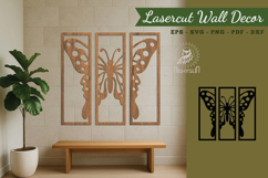 Butterfly Lasercut Wall Decor SVG Product Image 1