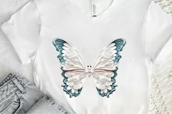Butterfly Layered Paper Art PNG Clipart Product Image 2
