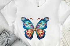 Butterfly Layered Paper Art PNG Clipart Product Image 2
