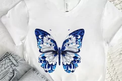 Butterfly Layered Paper Art PNG Clipart Product Image 2
