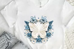 Butterfly Layered Paper Art PNG Clipart Product Image 2