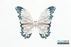 Butterfly Layered Paper Art PNG Clipart Product Image 1