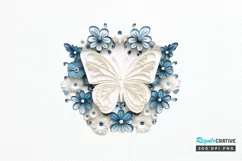 Butterfly Layered Paper Art PNG Clipart Product Image 1