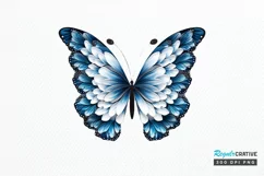 Butterfly Layered Paper Art PNG Clipart Product Image 1