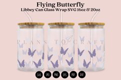 butterfly libbey beer can glass full wrap svg presized template for 16oz and 20oz glass for Cricut Silhouette and sublimation