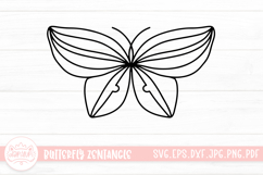 Butterfly Zentangle SVG Cut File | Butterfly Lineart Product Image 1