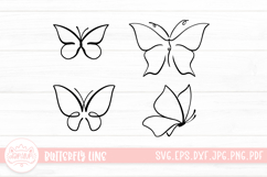 Butterfly Doodle LineArt Clipart Bundle Product Image 2