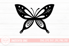 Beautiful Butterfly Line Art SVG Cut File Product Image 1