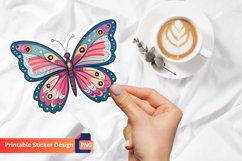 Butterfly Magical Sticker, Butterfly Fantasy Art Sticker Product Image 1