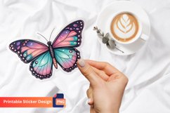 Butterfly Magical Sticker, Butterfly Fantasy Art Sticker Product Image 1