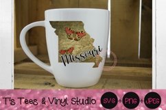 Vintage Missouri State, Butterflies, MO Butterfly, Old Paper Product Image 2