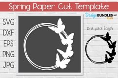  Butterfly Monogram Circle