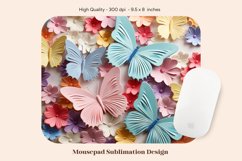 Butterfly Mouse Pad Sublimation  3d Sublimation Mousepad 