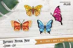Mystical Butterfly with Celestial Elements Sticker Pack Product Image 1