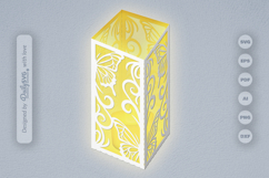 Butterfly Ornament Lantern Paper Cut SVG Product Image 2