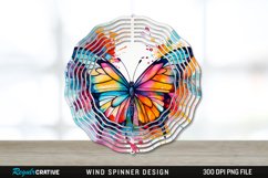 Butterfly Wind Spinner Sublimation PNG Design Product Image 1