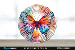 Butterfly Wind Spinner Sublimation PNG Design Product Image 1