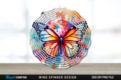 Butterfly Wind Spinner Sublimation PNG Design Product Image 1