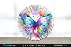 Butterfly Wind Spinner Sublimation PNG Design Product Image 1