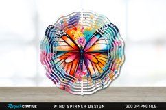 Butterfly Wind Spinner Sublimation PNG Design Product Image 1