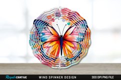 Butterfly Wind Spinner Sublimation PNG Design Product Image 1