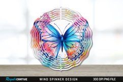 Butterfly Wind Spinner Sublimation PNG Design Product Image 1