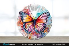 Butterfly Wind Spinner Sublimation PNG Design Product Image 1