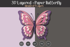 3D Layered Paper Butterfly Product Image 2