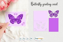 Butterfly greeting card | Papercut layered template SVG Product Image 1