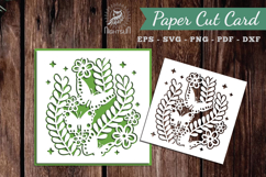 Butterfly Papercut Card SVG Product Image 1