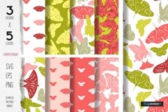 Butterfly seamless pattern bundle spring summer mood Product Image 1