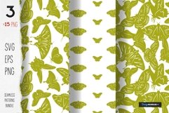 Butterfly seamless pattern bundle spring summer mood Product Image 3