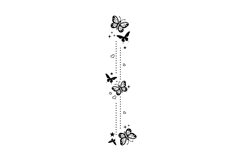 Butterfly pattern art illustration black element design Product Image 1