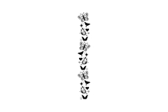 Butterfly pattern art illustration black element graphic Product Image 1