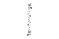 Butterfly pattern art illustration black element vector Product Image 1