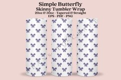 butterfly pattern skinny tumbler sublimation design for 20oz and 30oz skinny tumbler sublimation wrap